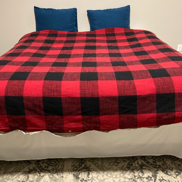 Bedding Pottery Barn King Size Buffalo Check Duvet Cover Poshmark